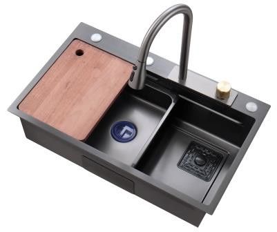 कस्टम आकार नैनो कोटिंग रसोई सिंक हस्तनिर्मित आउटडोर स्टेनलेस स्टील सिंक