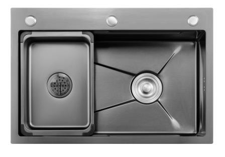 304SS स्टेनलेस स्टील दुकान सिंक नैनो कोटिंग स्टेनलेस स्टील एकल कटोरा रसोई सिंक