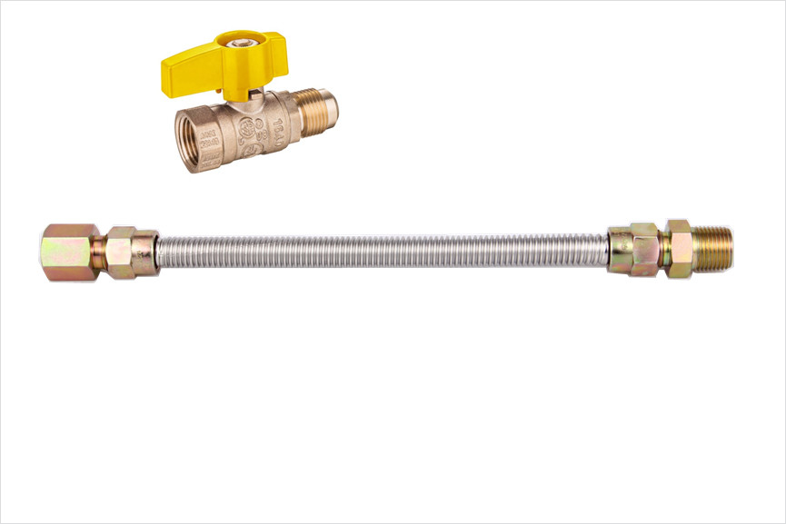 150PSI Ss304 लचीली नली गैस कनेक्टर के लिए स्टेनलेस स्टील नली घुमावदार