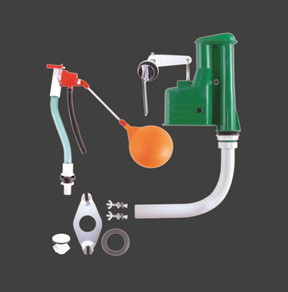 290MM प्लास्टिक सिफॉन प्रकार उच्च फ्लश शौचालय सिस्टर्न तंत्र छिपा हुआ शौचालय फ्लश