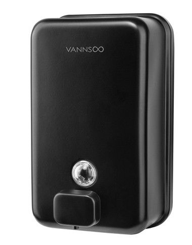 INOVI ZSH12-1200BF-ब्लैक कमर्शियल वाल माउंट मैट ब्लैक साबुन डिस्पेंसर बाथरूम के लिए