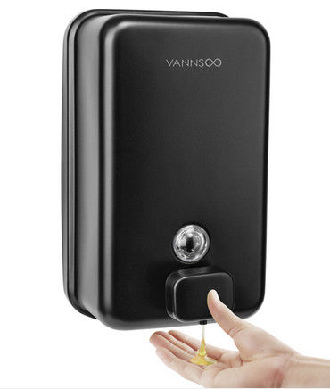 INOVI ZSH12-1200BF-ब्लैक कमर्शियल वाल माउंट मैट ब्लैक साबुन डिस्पेंसर बाथरूम के लिए