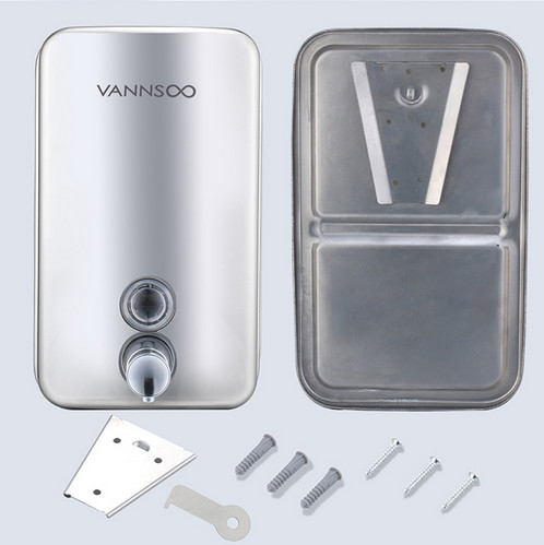 34 औंस बाथरूम शॉवर साबुन डिस्पेंसर संक्षारण प्रतिरोधी अस्तर बाथरूम सामान