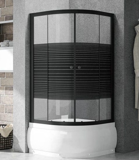 स्क्वायर कॉर्नर शॉवर क्यूबिकल्स हाई थ्रेसहोल्ड ट्रे स्लाइडिंग 800 X 800 शॉवर कैबिनेट