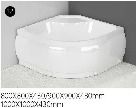 स्क्वायर कॉर्नर शॉवर क्यूबिकल्स हाई थ्रेसहोल्ड ट्रे स्लाइडिंग 800 X 800 शॉवर कैबिनेट