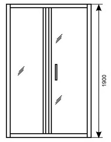 900 मिमी क्रिस्टल क्लियर शॉवर क्यूबिकल्स फोल्डिंग स्लाइड डोर 900 X 900 शॉवर कैबिनेट