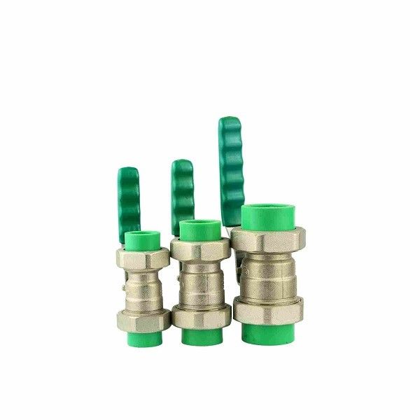 पीएन16 टेलीफोन सीलिंग पीतल गेंद वाल्व स्तर हाथ पीपीआर गेंद वाल्व 1/2 - 4 इंच 320g