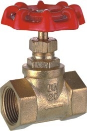 कुदा हुआ पीतल गेट वाल्व व्हील हाथ 1/2 में - 2 में महिला धागा कट ऑफ वाल्व