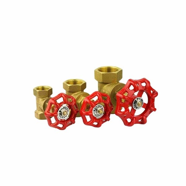 कुदा हुआ पीतल गेट वाल्व व्हील हाथ 1/2 में - 2 में महिला धागा कट ऑफ वाल्व